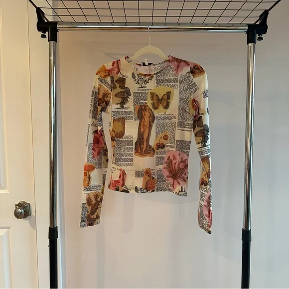 Miaou Mesh Long Sleeve Top - Picture 2 of 4